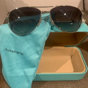 Tiffany & Co authentic aviator sunglasses.